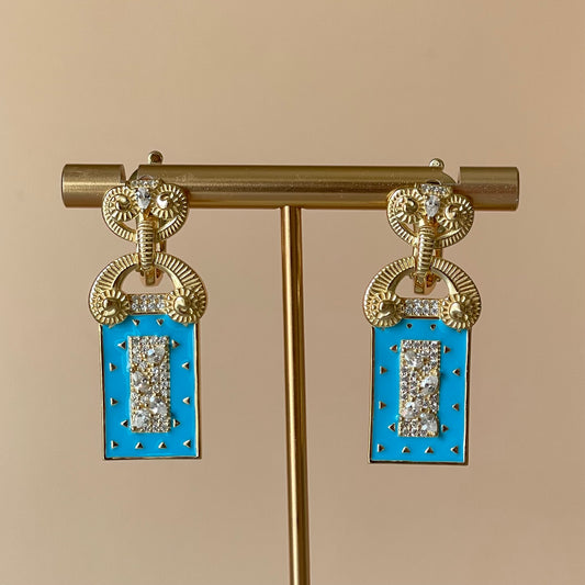 ARETES VALENTINO TURQUESA