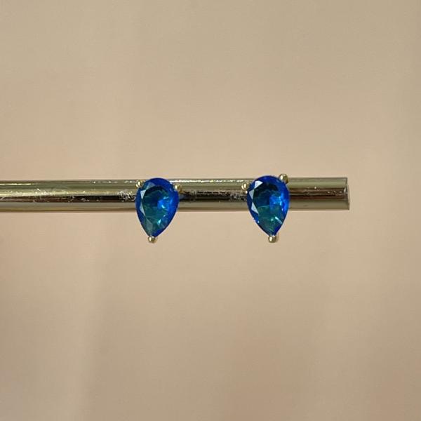 ARETE GOTITA AZUL ELECTRICO