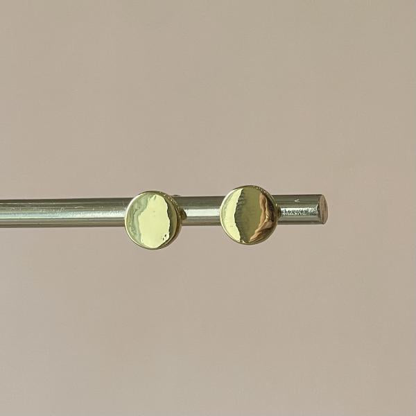 ARETES BOTON DORADO