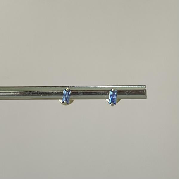 ARETES CRISTAL MINI BAGUETTE LAVANDA