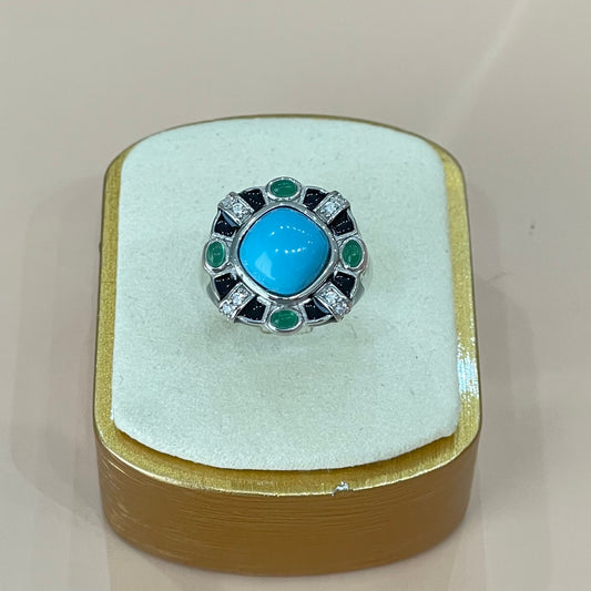 ANILLO ROOT TURQUESA