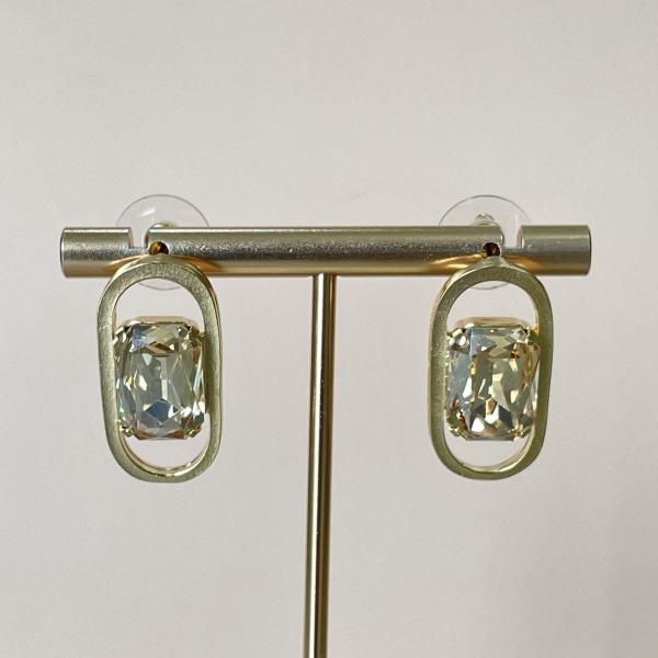 ARETES AURA CRISTAL DORADO