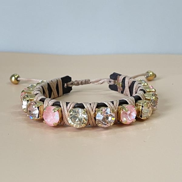PULSERA FAVORITA MIX ROSA Y DORADO