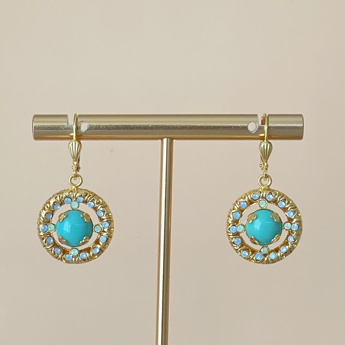 ARETES VERTIS TURQUESA