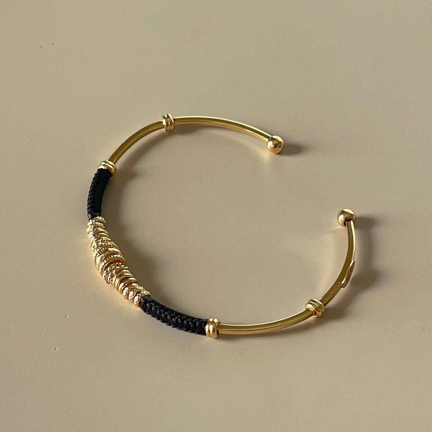 BRAZALETE ZIZANIE GOLD -NEGRO