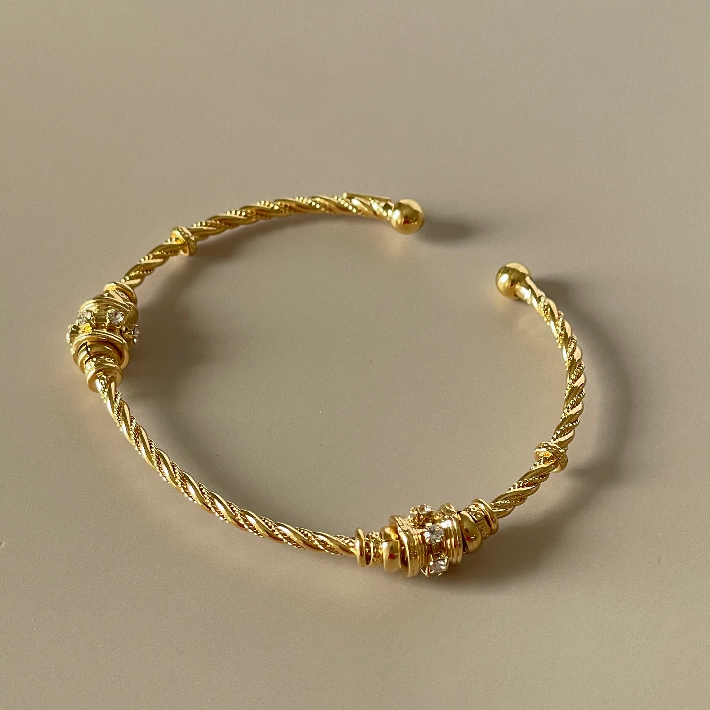 BRAZALETE JONC TORSAL -CLEAR