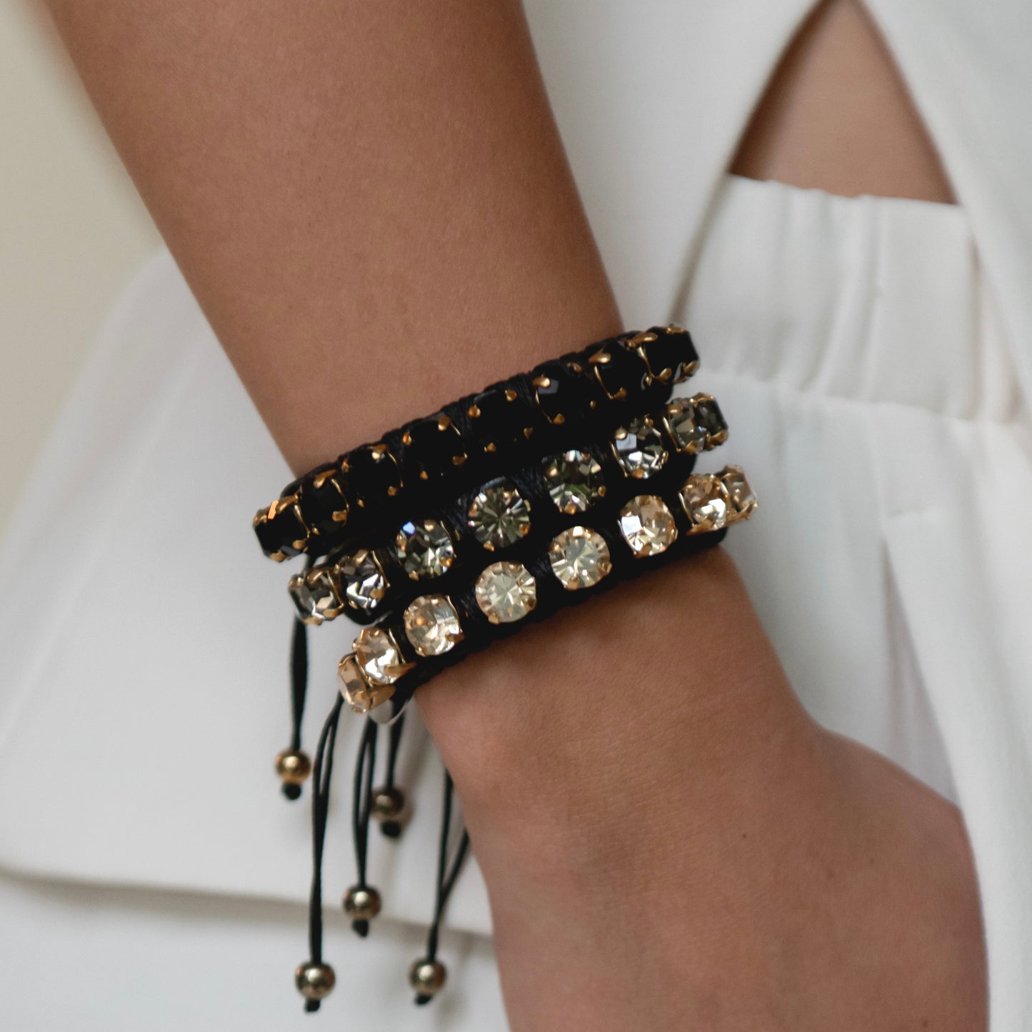 PULSERA FAVORITA CRISTAL DORADO- HN