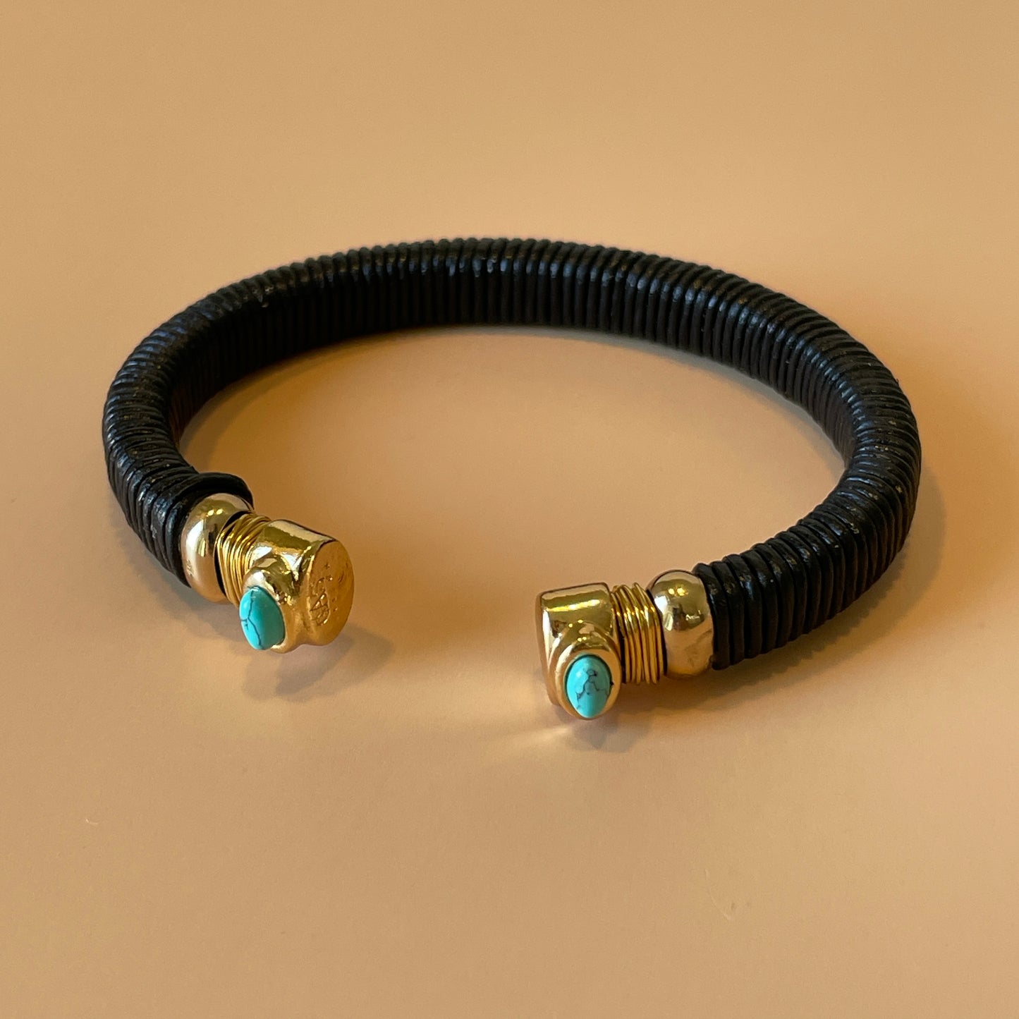 BRAZALETE SARINA NEGRO -TURQUESA