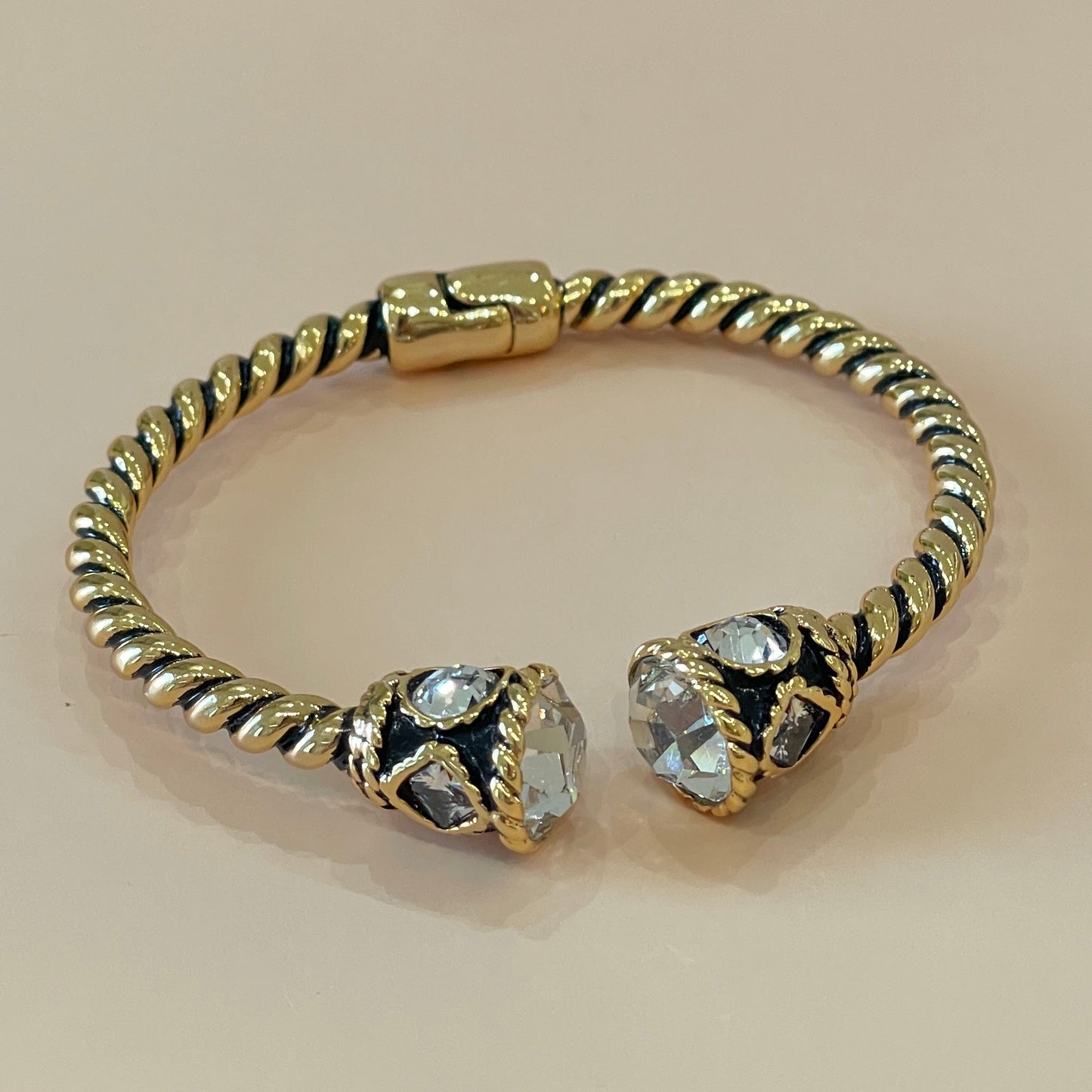 BRAZALETE CUFF CRISTAL CLEAR