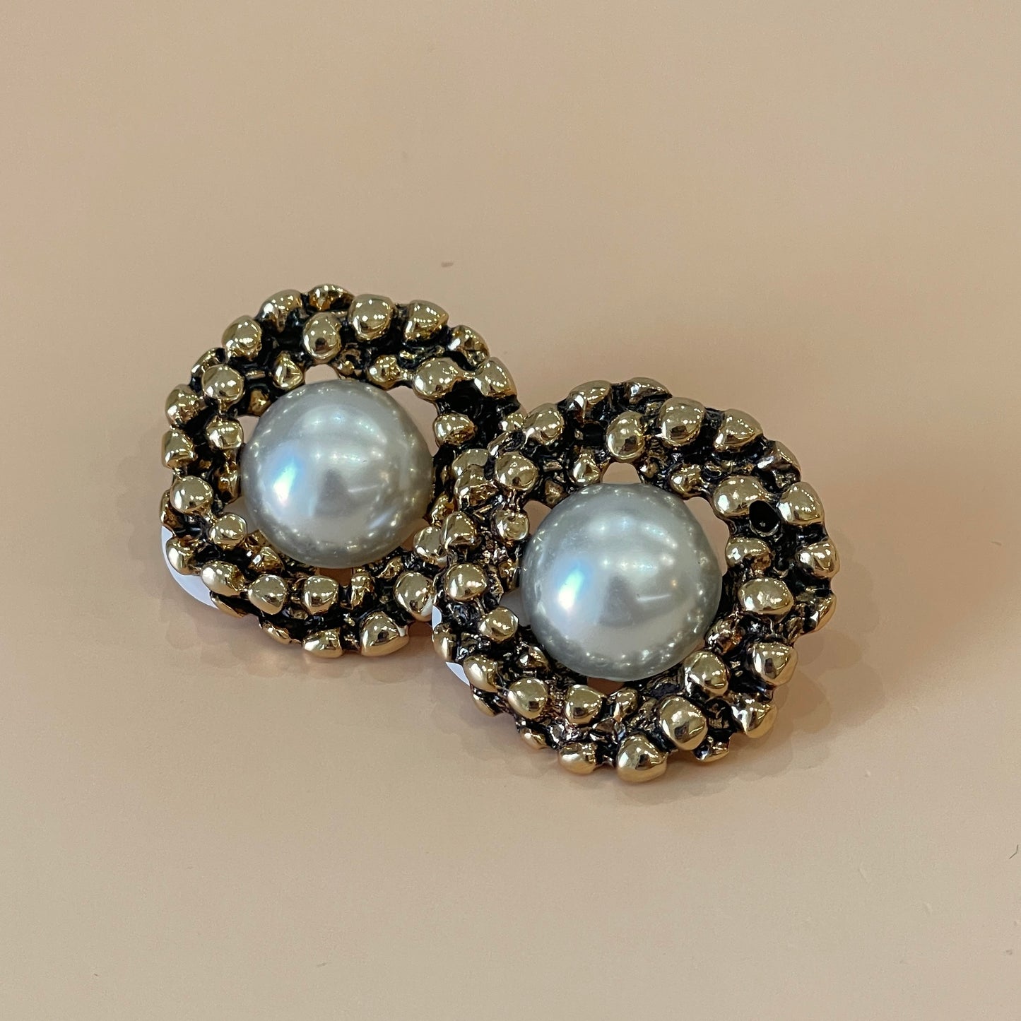 ARETES JOANNA VINTAGE -GOLD PERLA