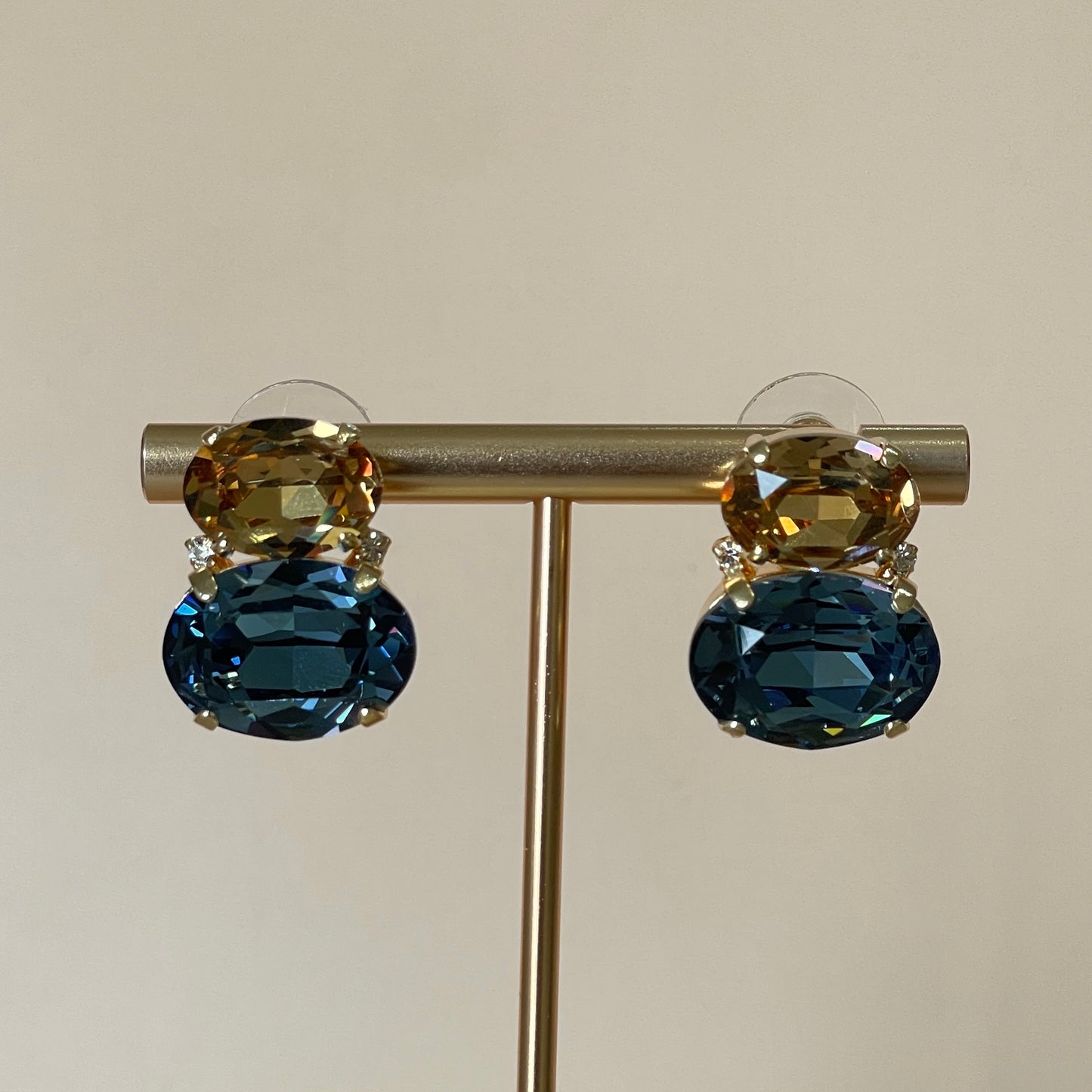 ARETES DUBLIN AZUL AMBAR -G