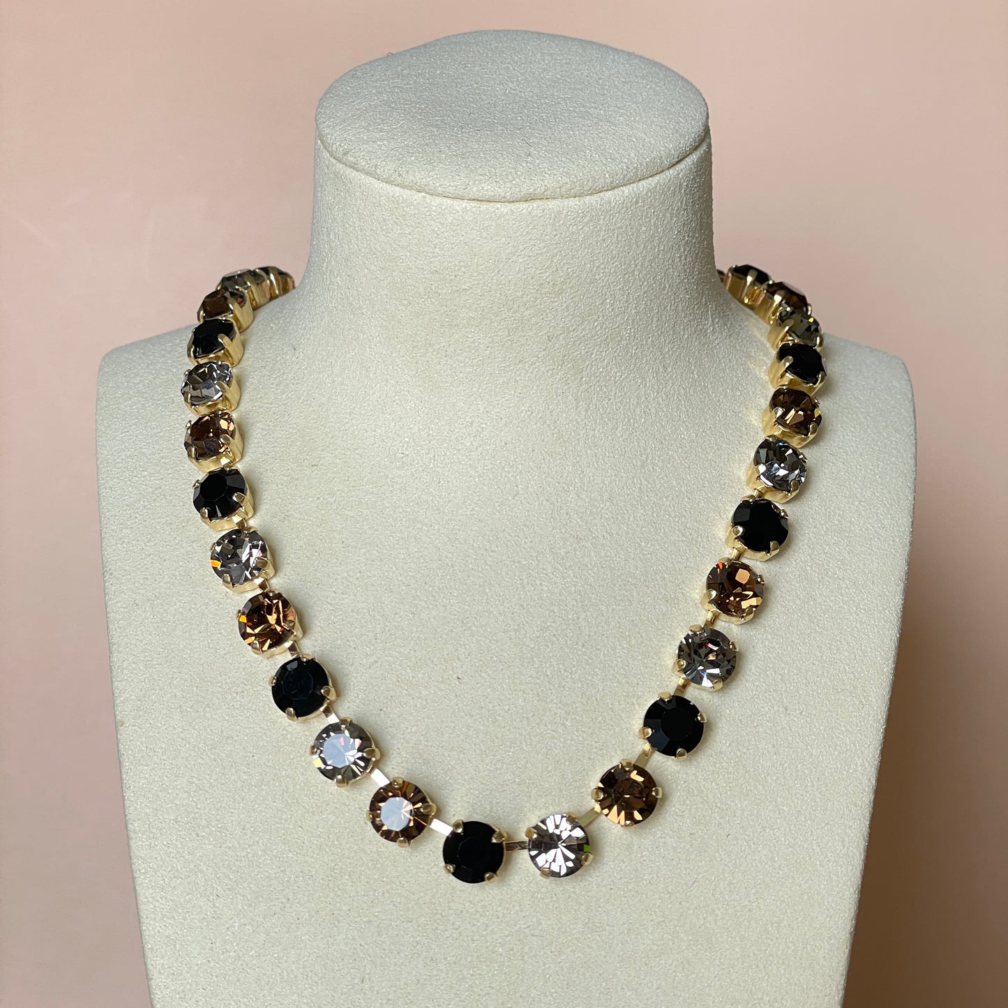 COLLAR SHINE MIX GRIS Y NEGRO