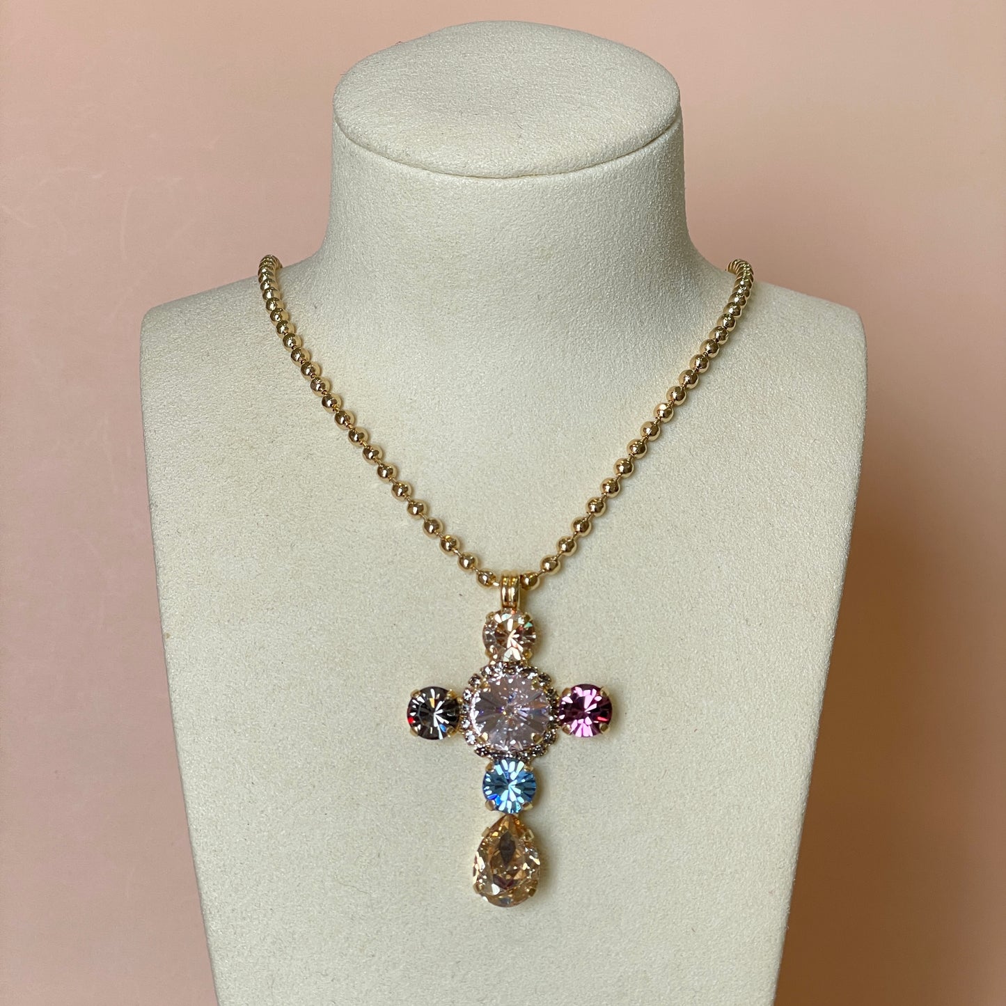 COLLAR CRUZ PINK COLORFUL