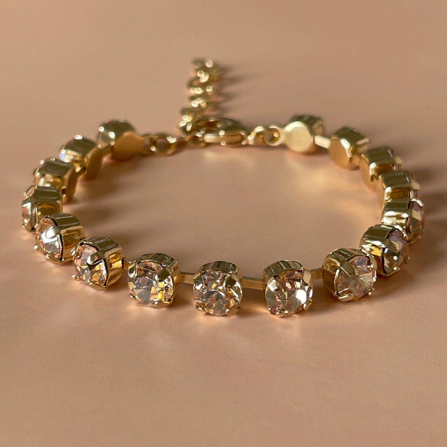 PULSERA SHINE MINI CRISTAL DORADO