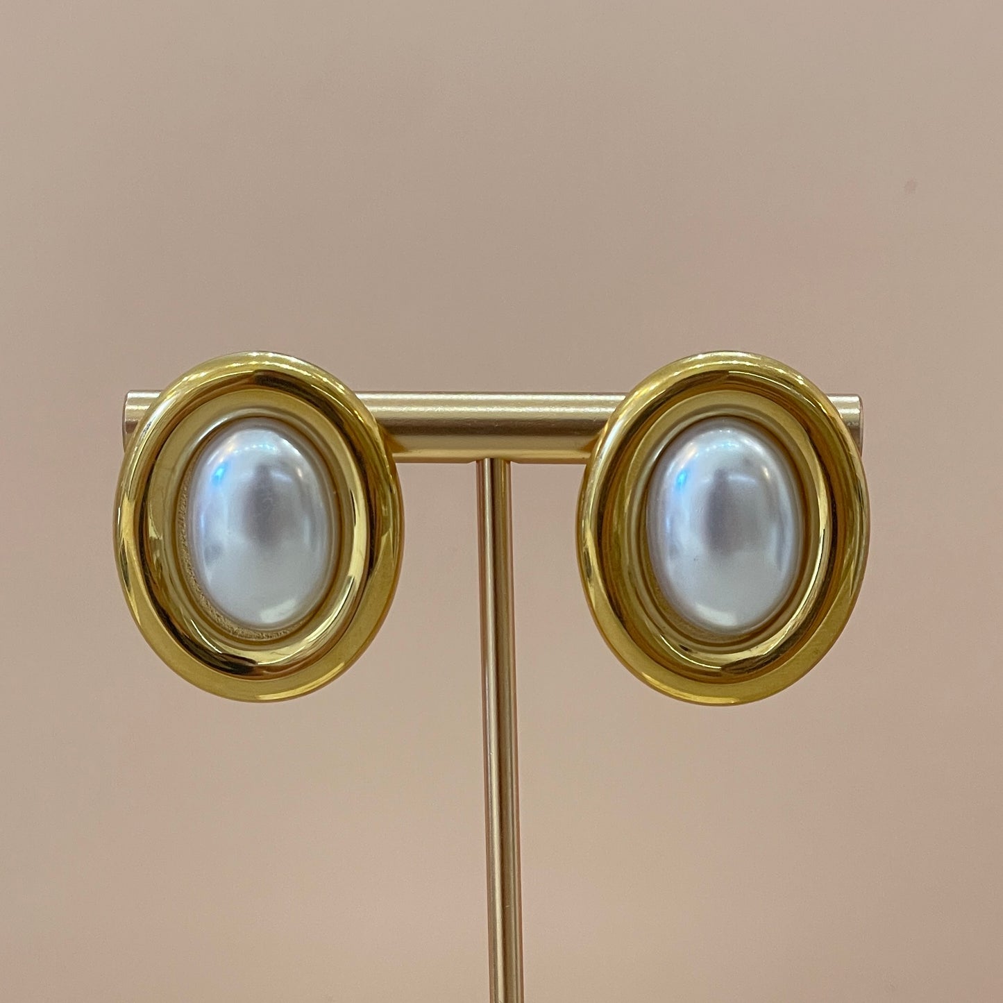 ARETES GRANDES CON PERLA