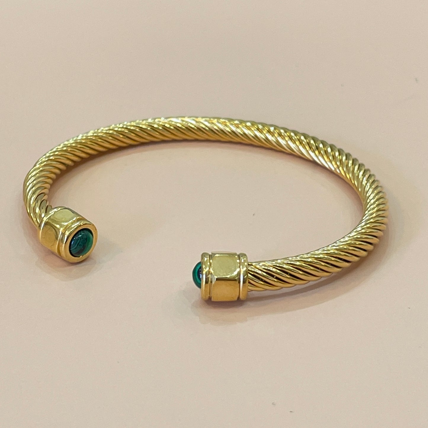 BRAZALETE GOLD -MALAQUITA