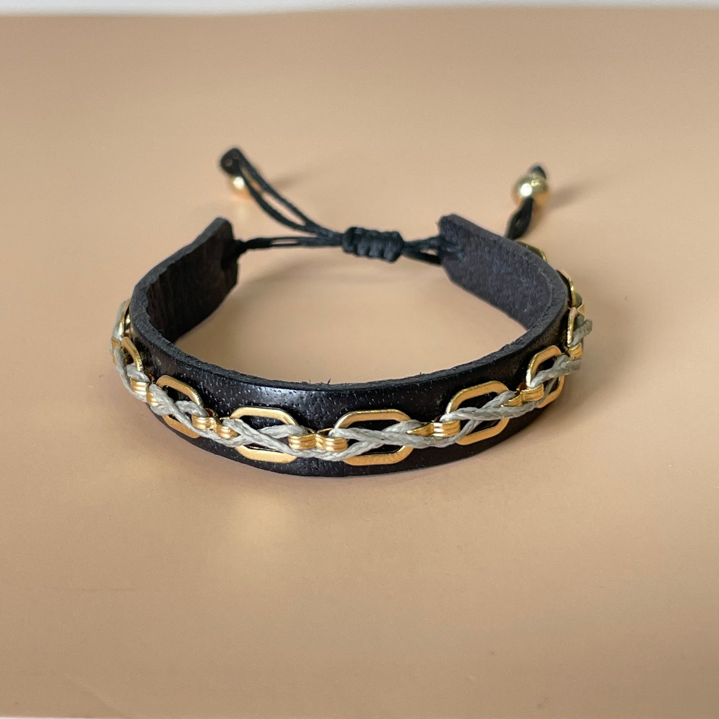 PULSERA LISBOA HILO GRIS