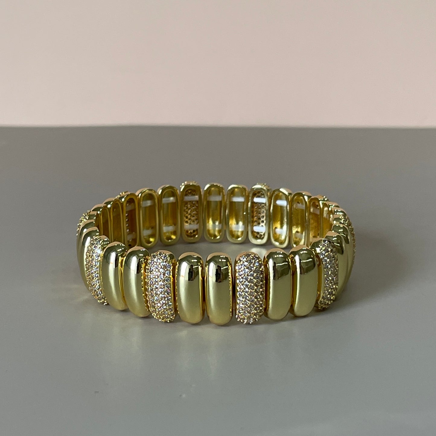 PULSERA BULLETS CON CRISTAL