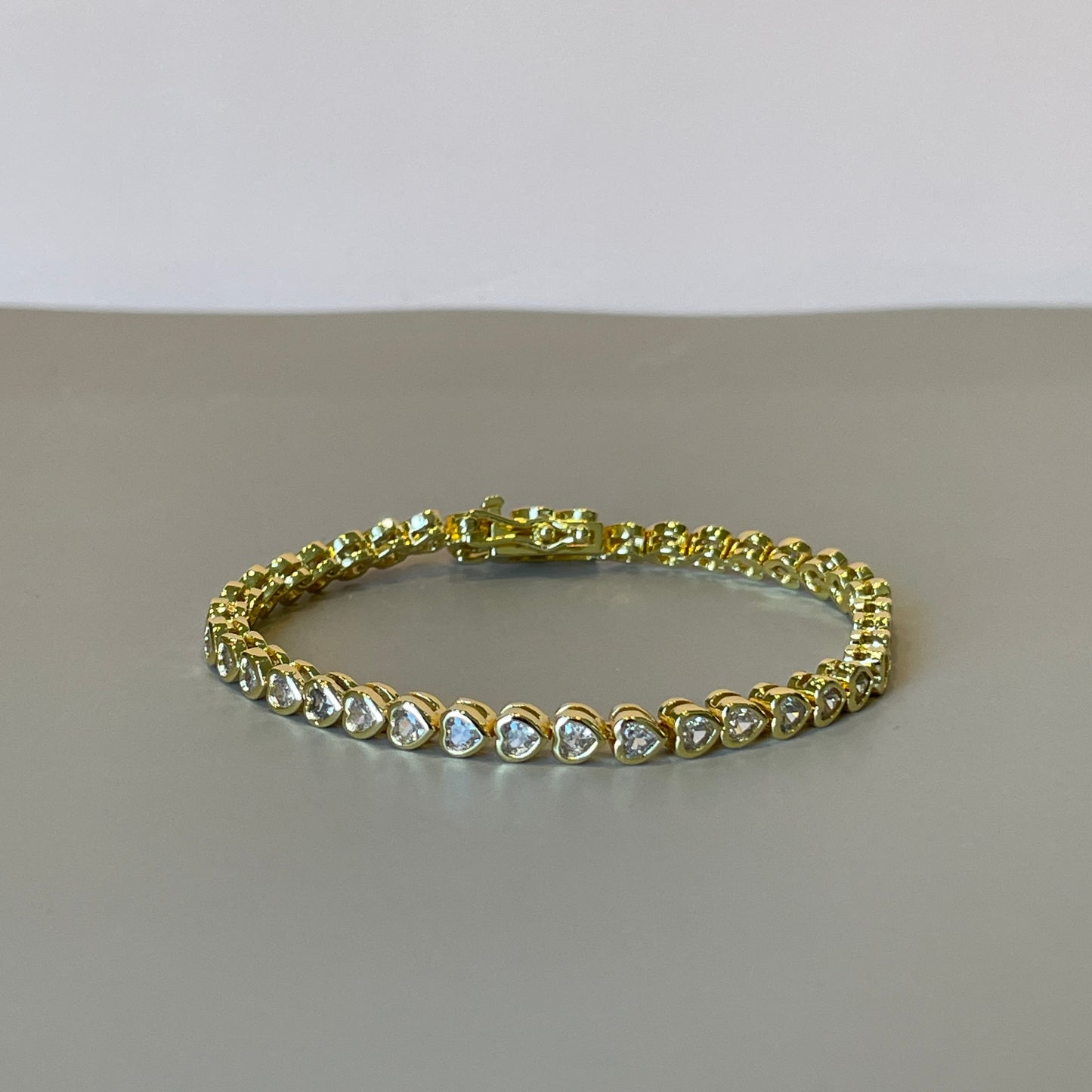 PULSERA CORAZONES CRISTAL