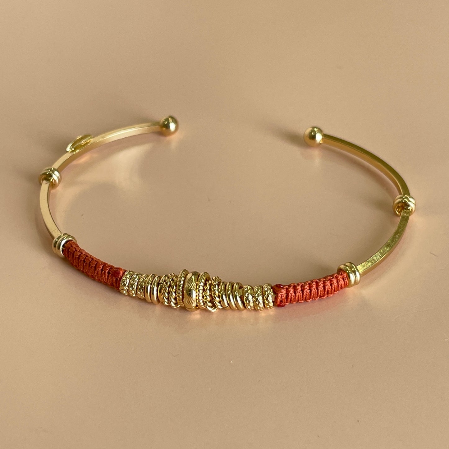 BRAZALETE ZIZANIE GOLD -NARANJA
