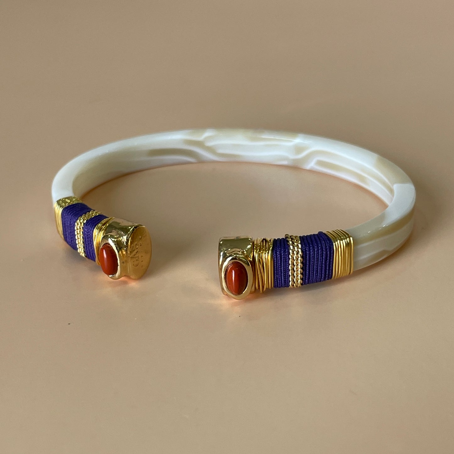 BRAZALETE SARI IVORY - MORADO JASPER
