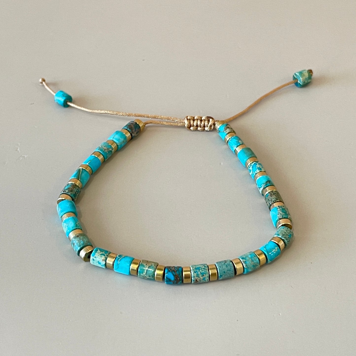 PULSERA DUNA AJUSTABLE TURQUESA