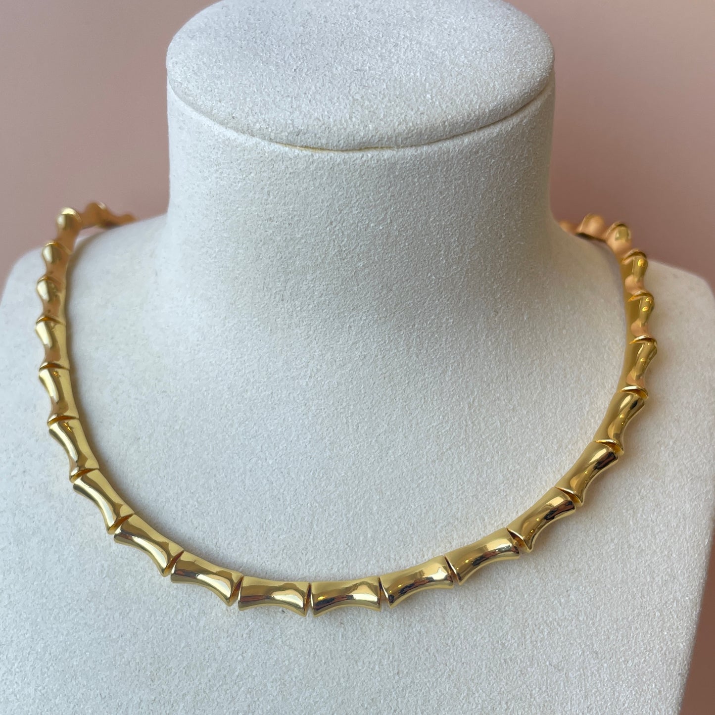 COLLAR BAMBOO LISO GOLD