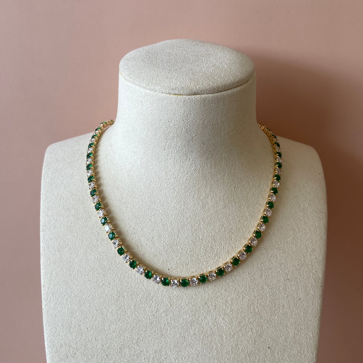 COLLAR TENNIS VERDE -CLEAR