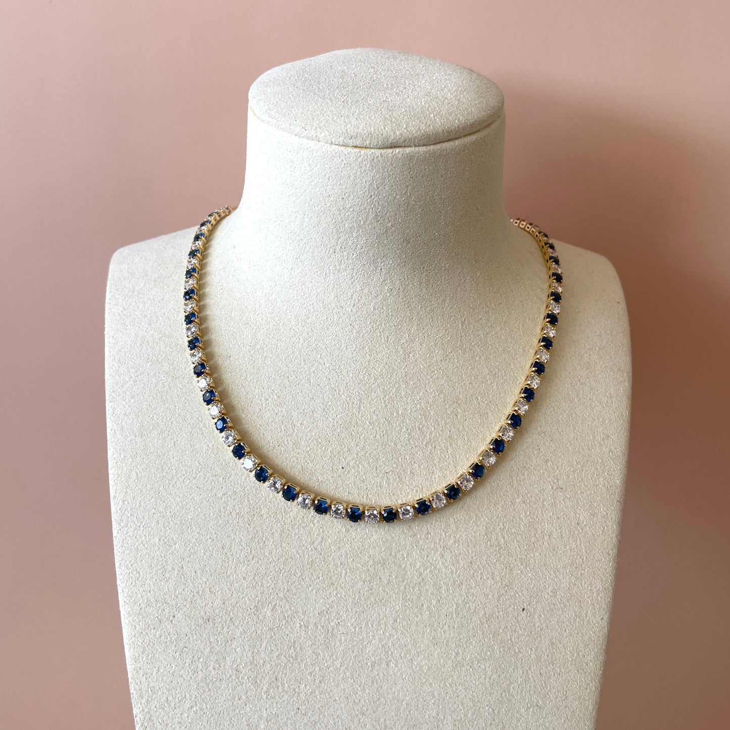COLLAR TENNIS AZUL -CLEAR