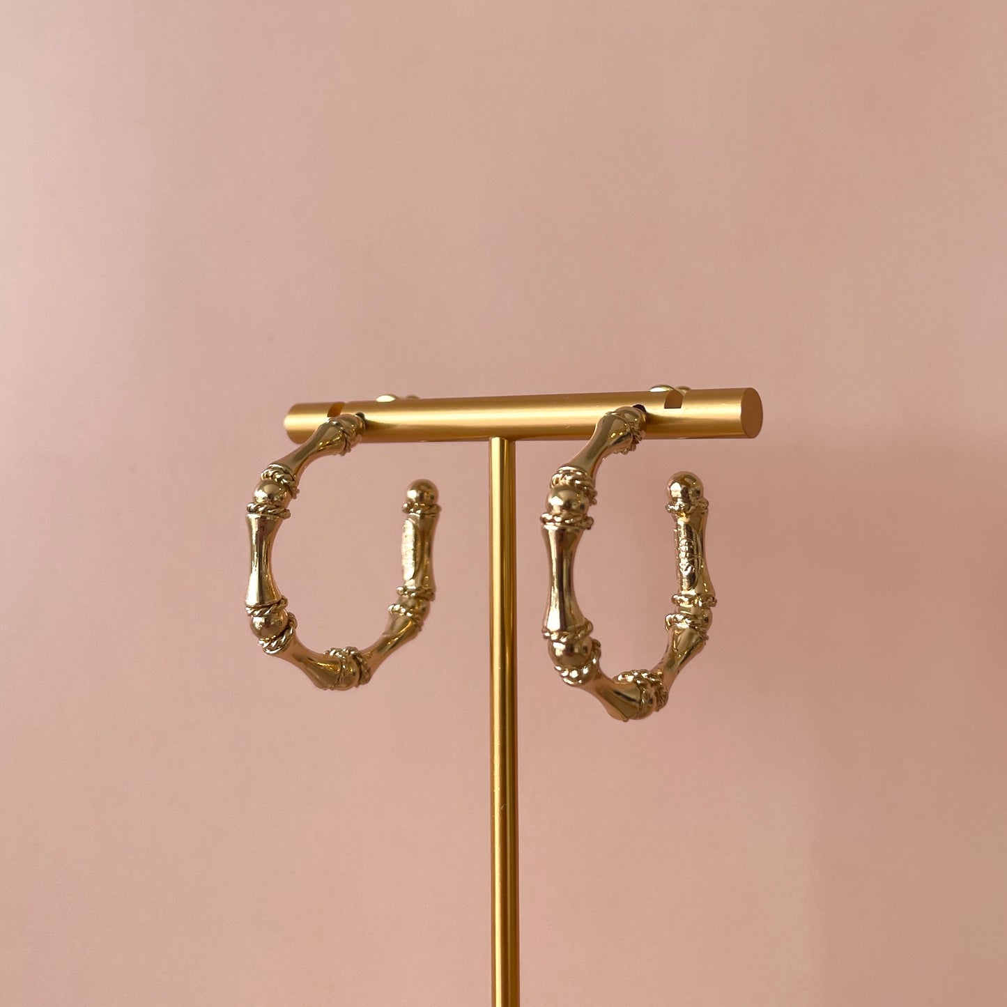 ARRACADAS BAMBOU GOLD