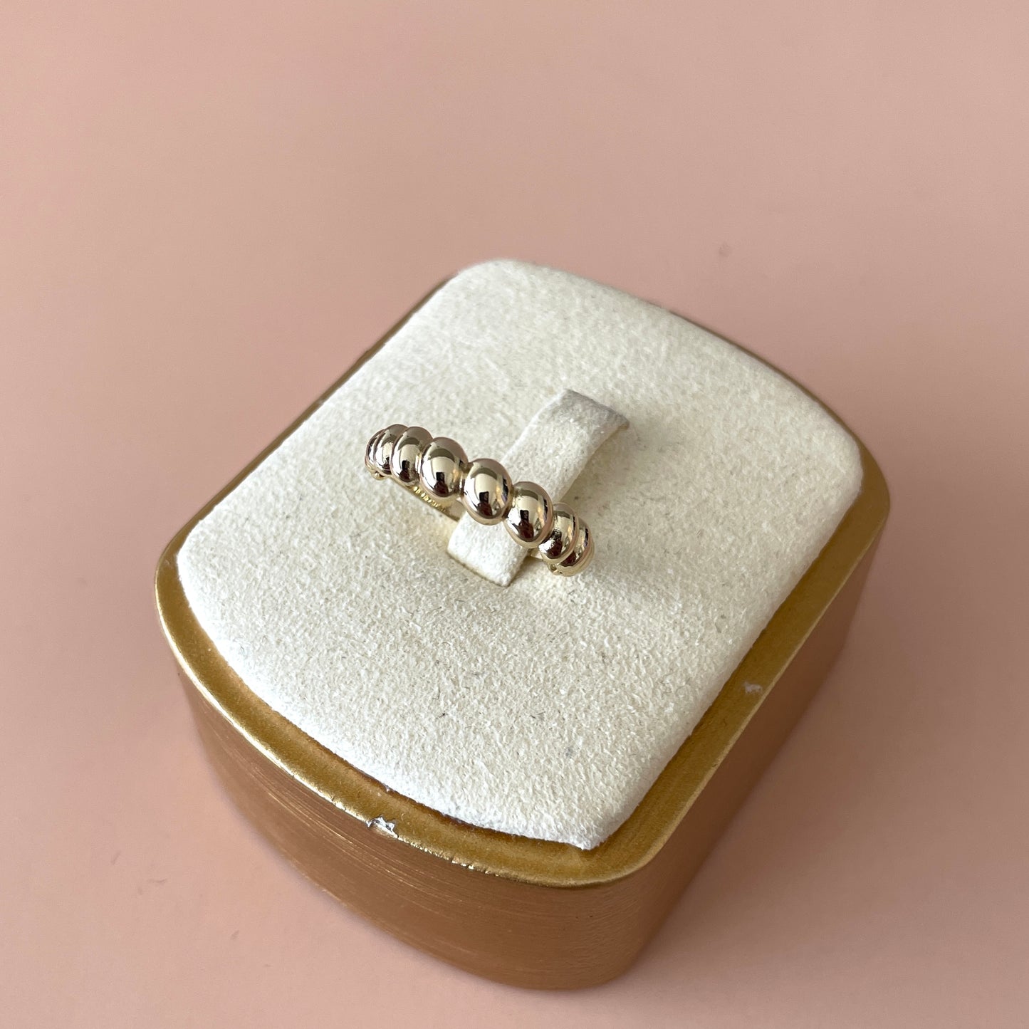 ANILLO ESMERILADO MINI GOLD