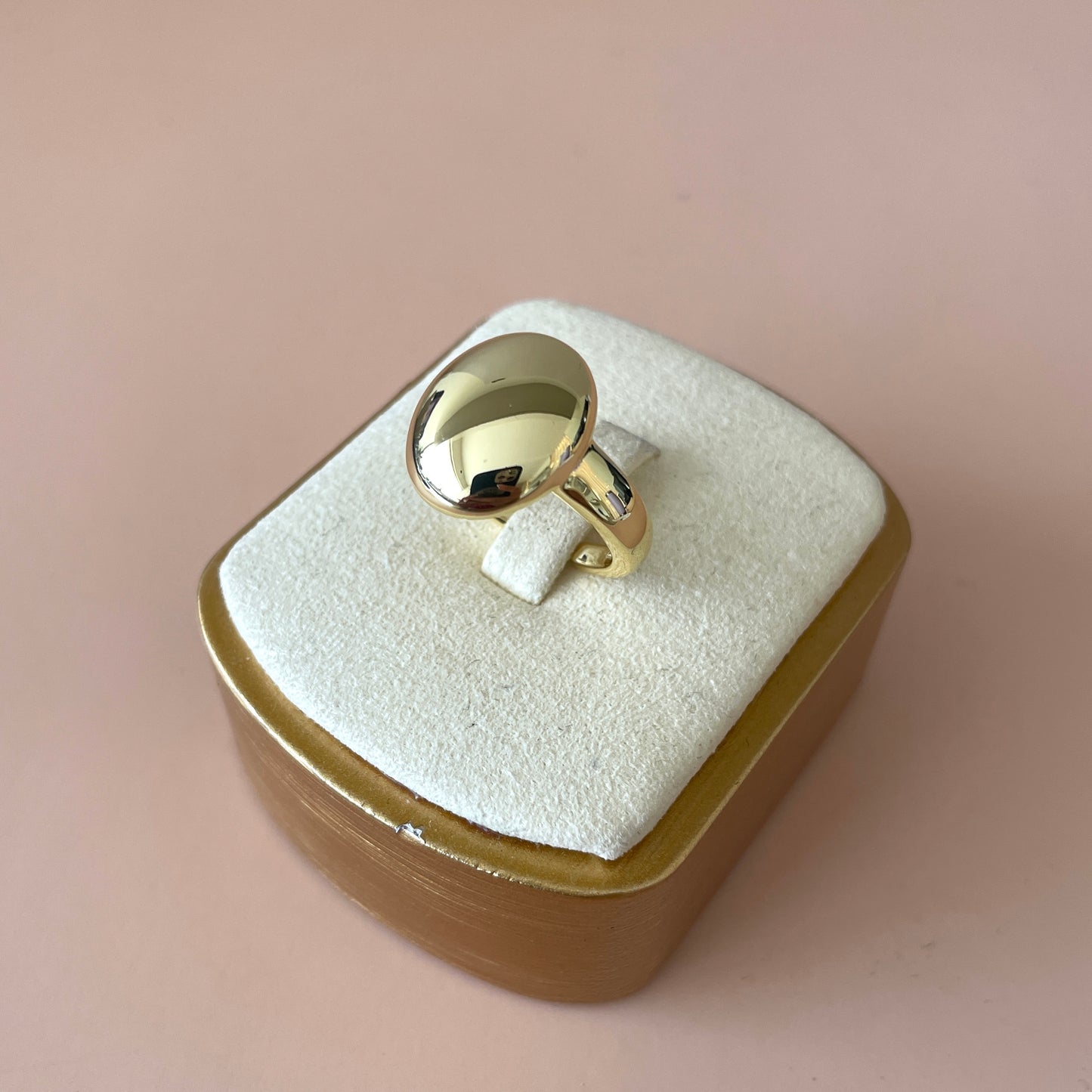 ANILLO OPEN RING OVAL GOLD