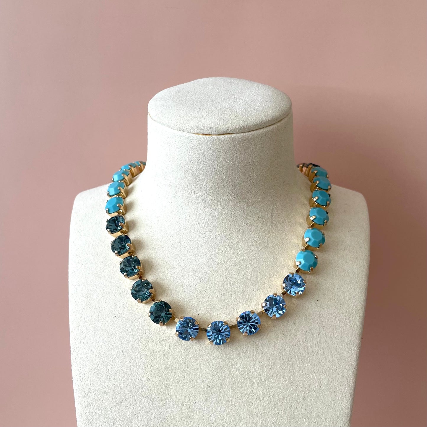 COLLAR SHINE MIX AZUL