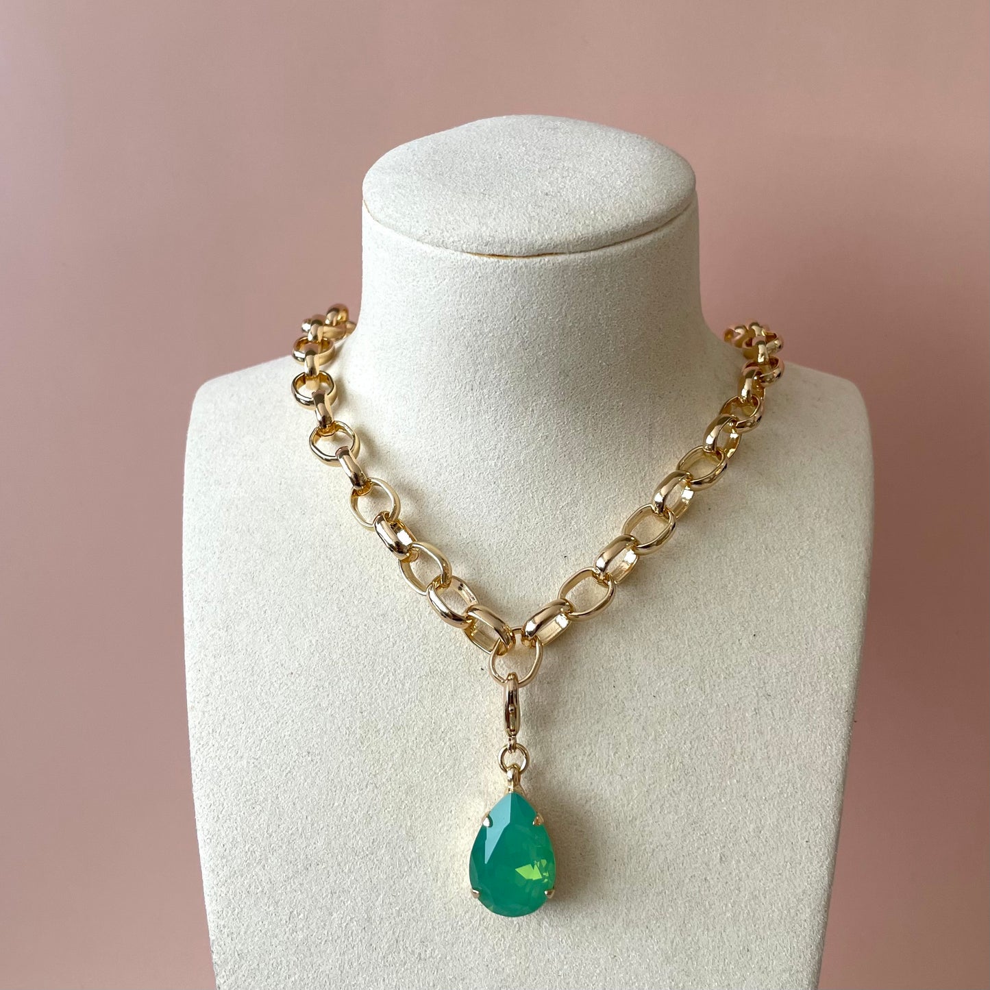 COLLAR DROP CHARM PACIFIC OPAL