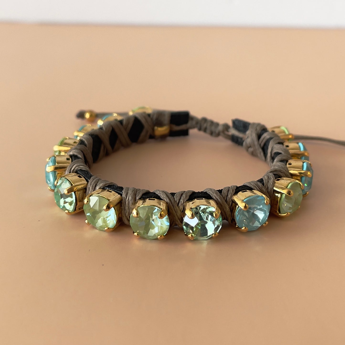 PULSERA COMBINADA AGUAMARINA -PISTACHE HC
