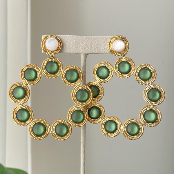 GARDENIA BUBBLE MAXIE EARRINGS VERDE