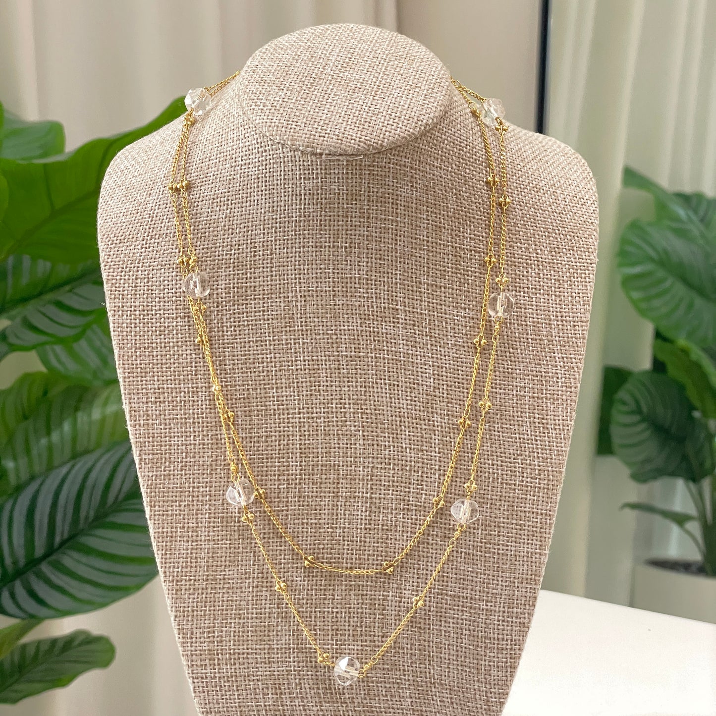 COLLAR CAMILLE BOLITAS CRISTAL