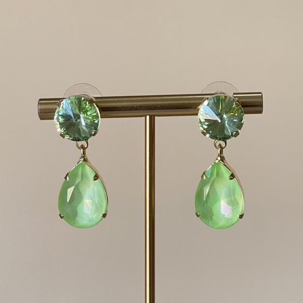 ARETES ROMELIA -VERDE MENTA