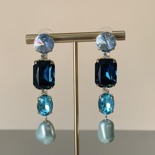 ARETES RAFAELA -AZUL