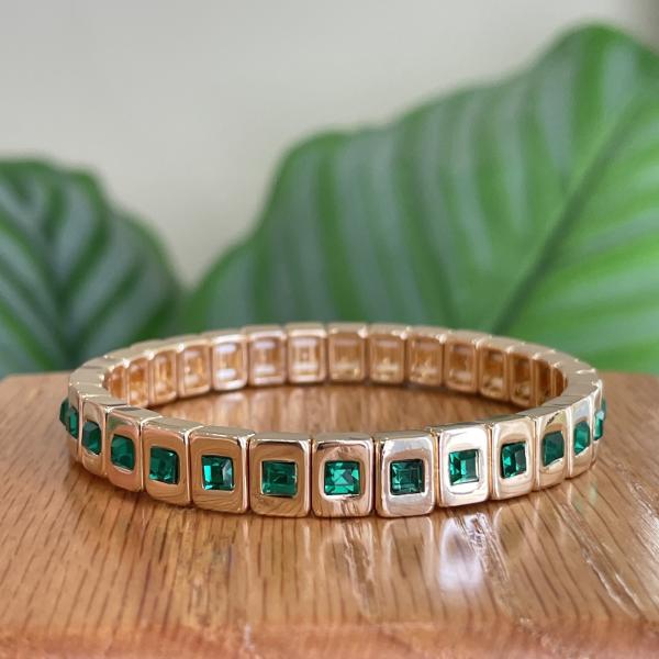 PULSERA ISIS FULL CRISTAL EMERALD