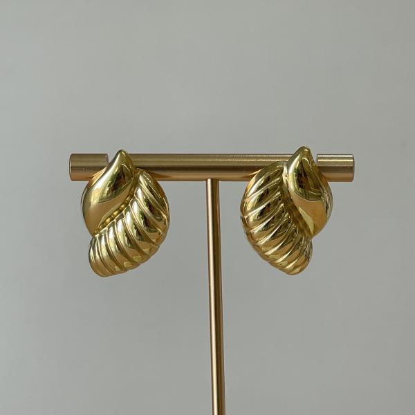 ARETES CONCHA CHUNKY GOLD