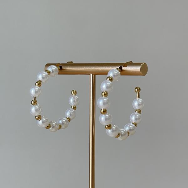 ARRACADAS MEDIANAS DE PERLAS