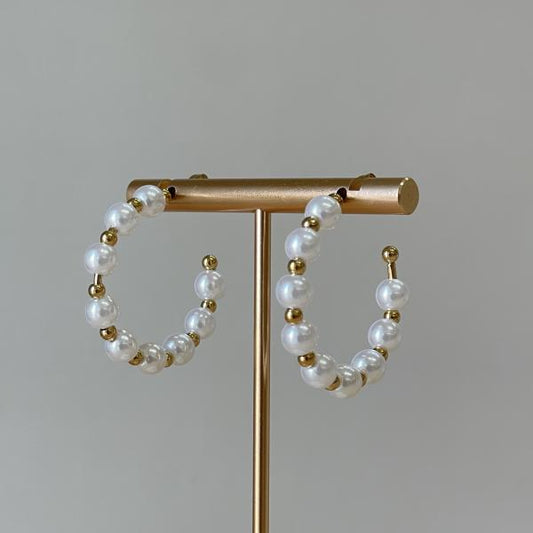 ARRACADAS MEDIANAS DE PERLAS