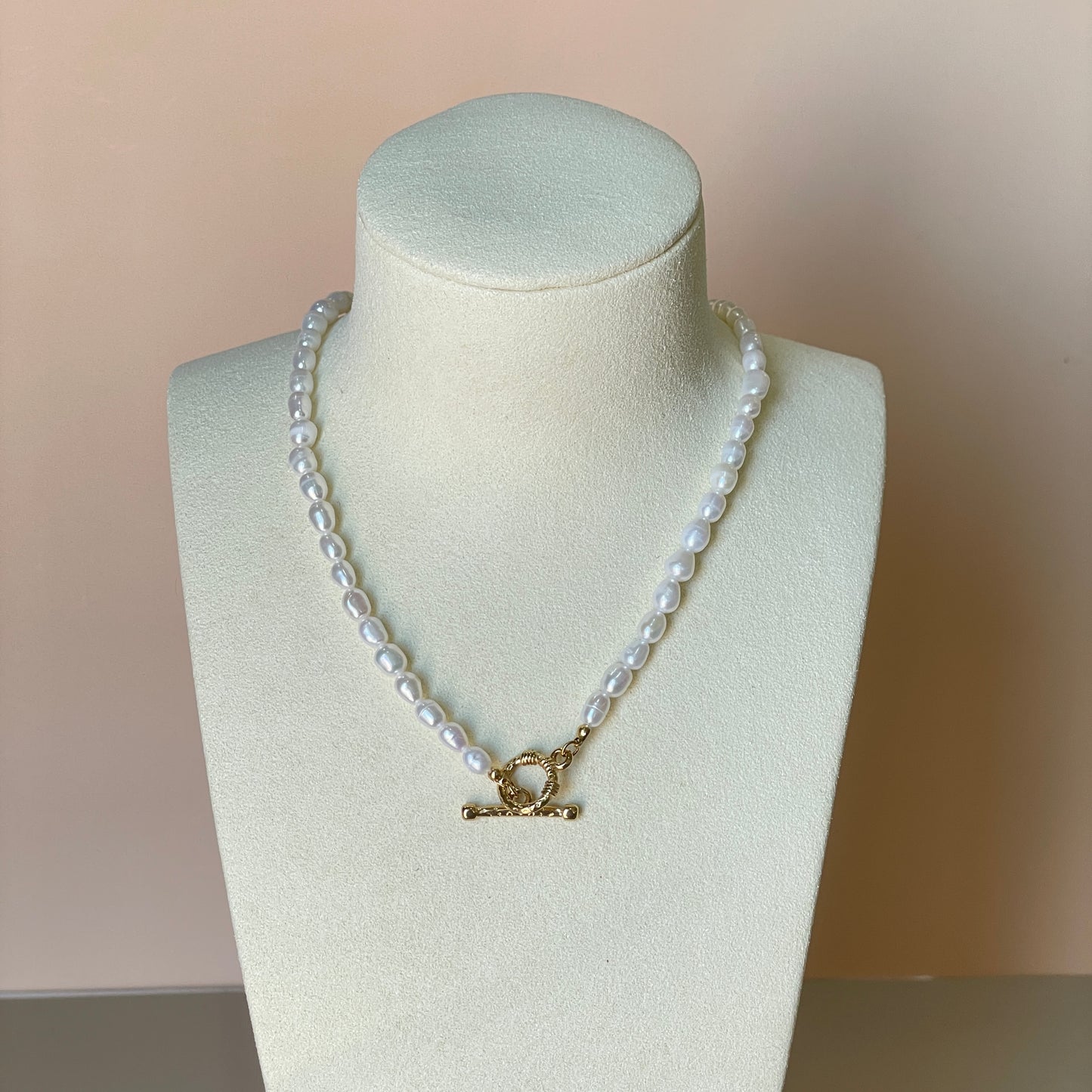 COLLAR PERLAS DIJE REDONDO