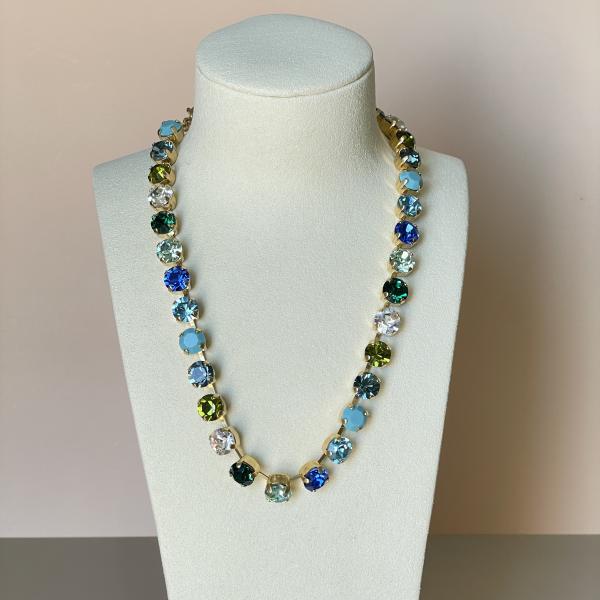 COLLAR SHINE MIX AZUL GREEN -G