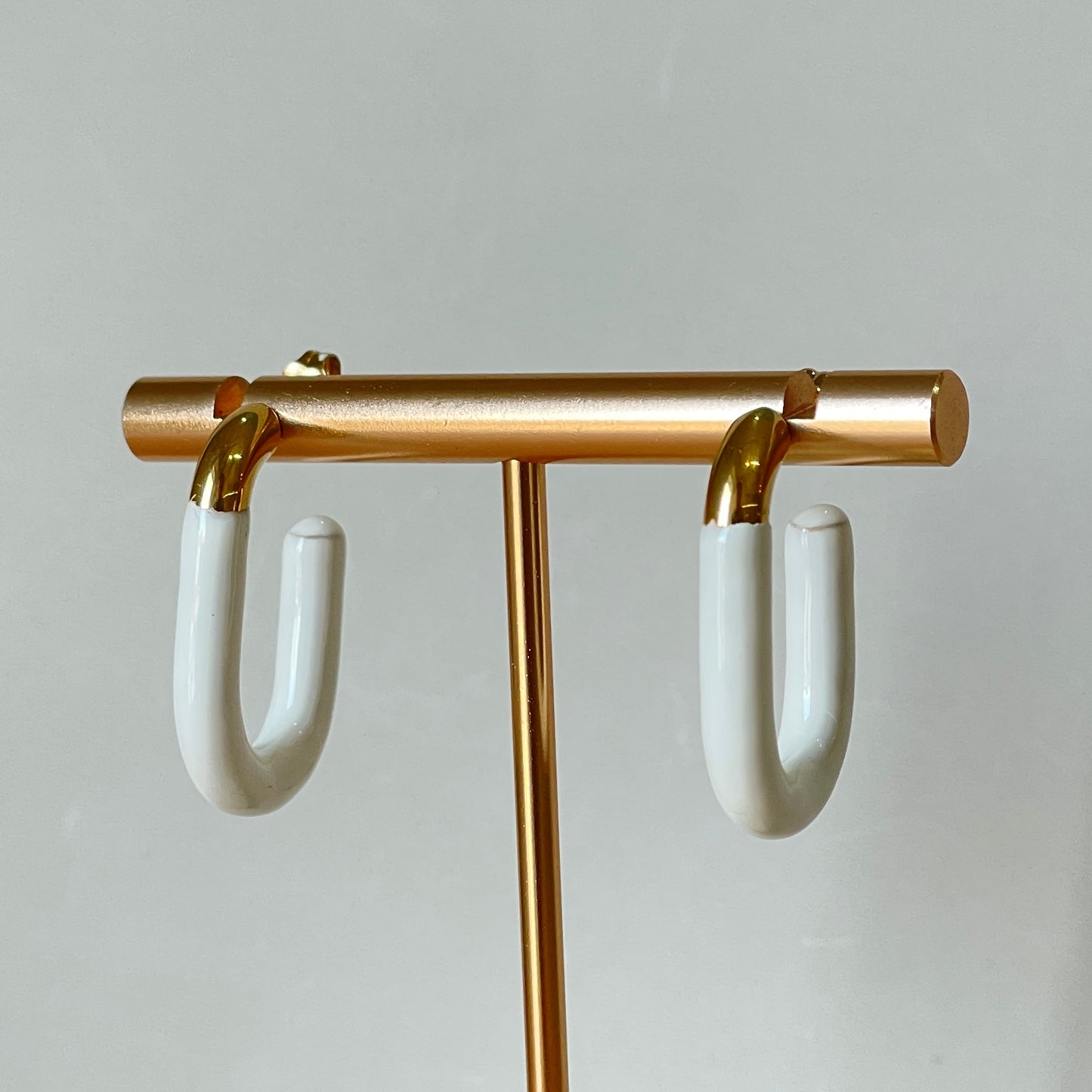 ARRACADAS CLIP -BLANCO