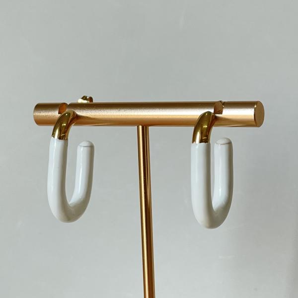 ARRACADAS CLIP -BLANCO