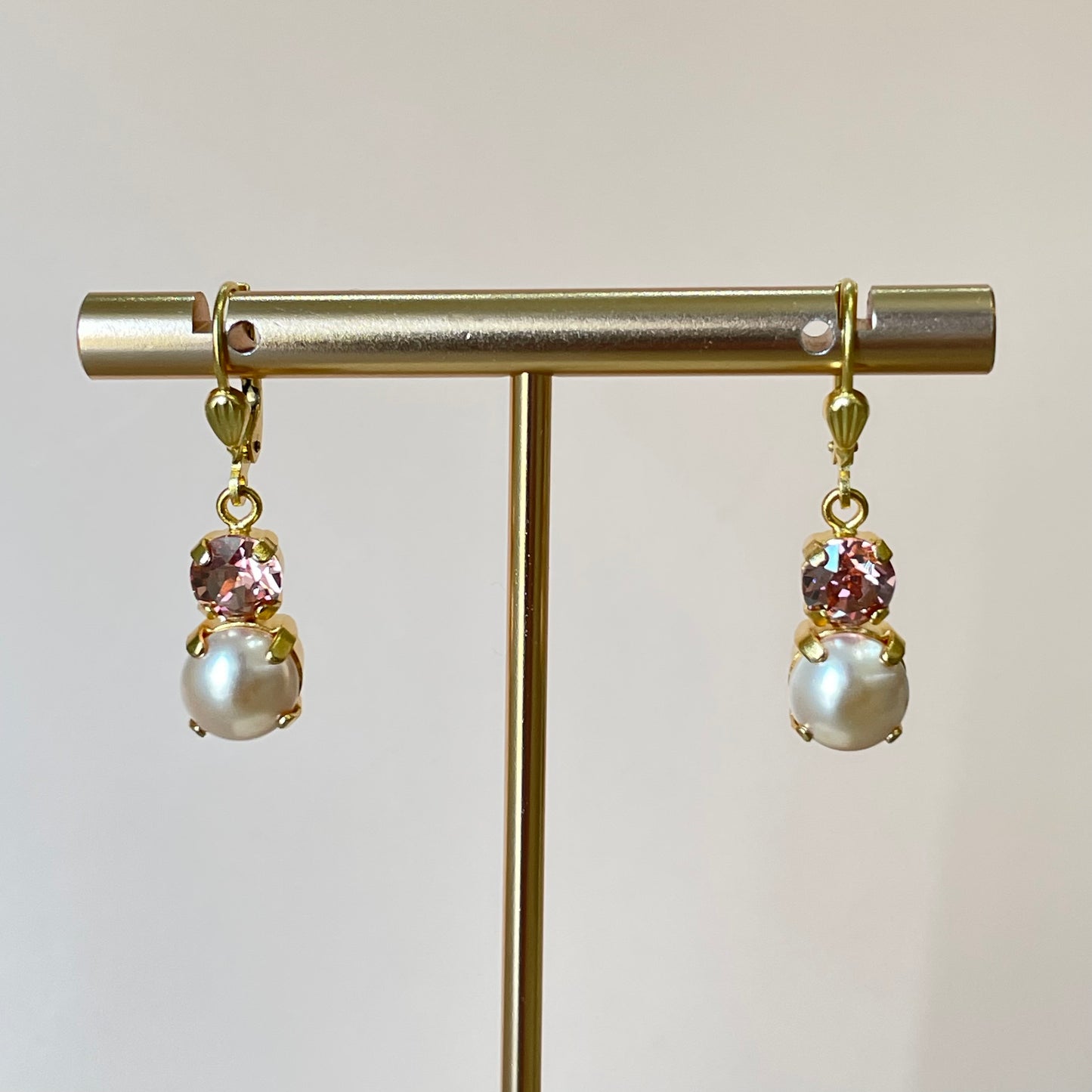 ARETES ANGELO PERLA- ROSA