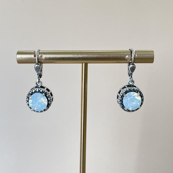 ARETES FRIDAY BLANCO TORNASOL -SILVER