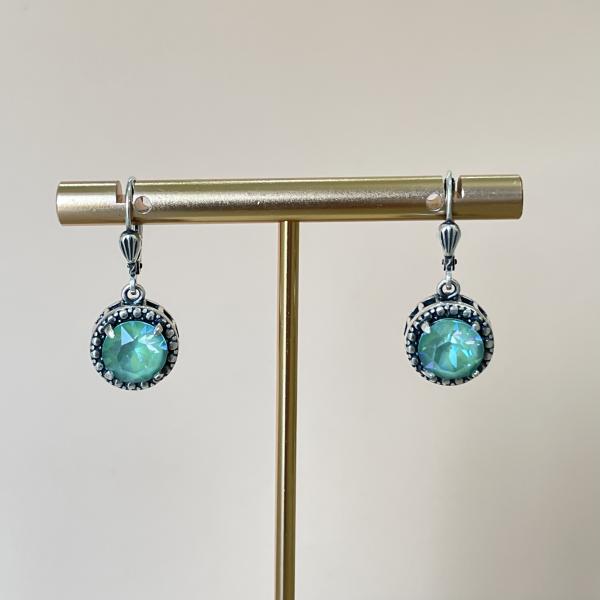 ARETES FRIDAY AZUL TORNASOL SILVER